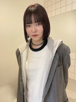 チーカ(chica)&nbsp;ボルドーカラー + ぷつっとボブ