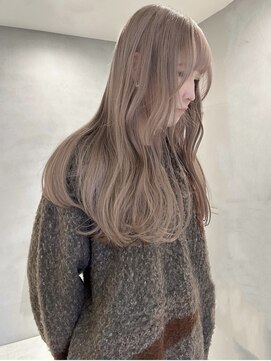 ペレ 梅田(PELE) ホワイトグレージュ/デジタルパーマ/チェリーブラウン/梅田