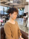 ツーブロック×ショート×無造作パーマ
