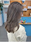 極細！白髪ぼかしハイライト