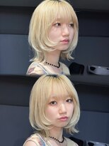 顔まわりが可愛いレイヤーボブ