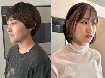 アンフェインド02(UNFEIGNED 02)の写真/≪伏見、丸の内≫細部までこだわりの洗練されたカットテクニックで、フォルム重視の上質ショートヘア◆