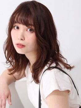 チップタップ 保谷店(tip top)の写真/髪のボリュームや毛先の動きまで数ミリ単位で計算された似合わせカットで、まとまりのあるスタイルに