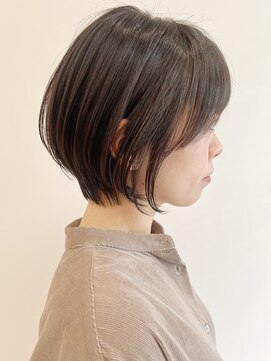 セイドット リー(Say. Ree) Say.丸みショートレイヤーシルキーベージュミルクティーベージュ