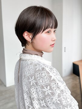 アイティーバイアルバム 松戸店(IT by ALBUM) ショート前髪カットおくれ毛暗めカラー_F20861