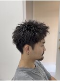 スパイキーパーマ(宮崎/メンズ/宮崎美容室/メンズパーマ)