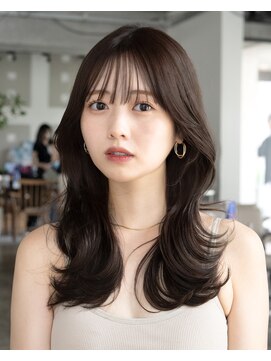 エインアンリー 明治神宮前(AIN.ANLY.) 伸ばしかけロングレイヤーカット毛先パーマ顔周りカット