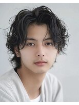 メンズ ドルチェ(men's Dolce)&nbsp;シャドウパーマ/ウルフマッシュ/センターパート/メンズカット