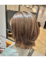 ナインオクロック 津志田店(9o'clock)&nbsp;レイヤーボブ×ベージュカラー