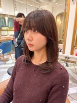 ロンドアベニール 北千住(Lond avenir) 韓国顔周り/バタフライカット/ミディアムレイヤーカット北千住