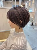 30代40代50代60代 ひし形ショート グレージュ
