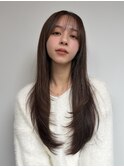 ロングレイヤー/美髪ヘア/内巻き