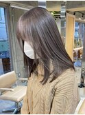 新潟ブリーチなしダブルカラーミルクティーベージュケアブリーチ