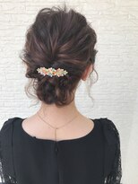 ヘアー アトリエ アンジー(Hair Atelier Angee)&nbsp;おくれ毛ありのシニヨンアレンジ☆