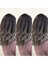 デザイン フォー ヘアー グランツ プロデュース バイ ヒス(Design for hair GRAnt'z) パープルシルバーグラデーション