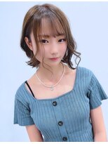 ログネオン(.6 -ROGU- neon)&nbsp;【ログネオン】切りっぱなしミディ×シースルーバング