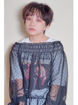 クシュ 所沢東口店(kusyu...)&nbsp;メンズライク×前髪パーマ×フレンチカジュアル×グレーベージュ