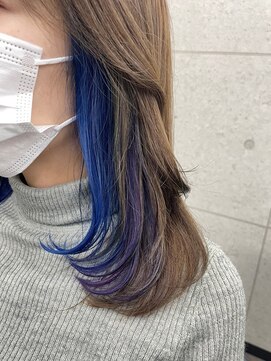 スターズ 川越店(STARS) イヤリングカラー　顔周りレイヤーカット　20代30代