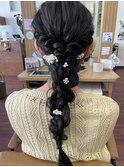 【Rio】編みおろしヘアセット