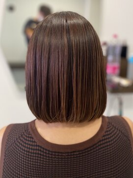 ルルディ バイ アフロディーテ銀座(luludi by APHRODITE) くびれヘア/アプリコットオレンジ/ハイライト/縮毛矯正/銀座