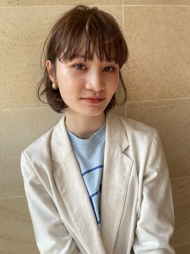 ビュートリアム265(BEAUTRIUM 265) ボブレイヤー・ベージュ・顔周りカット・銀座日比谷20代30代