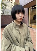 ボブミニボブ透明感カラー顔まわりカット
