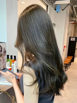 アイティーバイアルバム 下北沢店(IT by ALBUM) オリーブグレージュ_エアリーロングピンクブラウン_ba473021