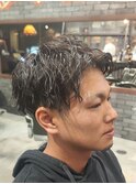 波巻きツイストスパイラルパーマ/ツーブロック/フェードカット