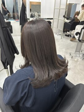 マーシュ 梅田(marshu) purple brown/切りっぱなしミディアム