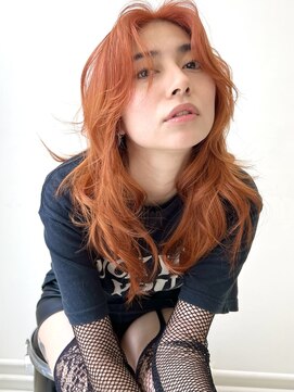 ココ 原宿(KOKO) 黒髪小顔クラゲヘアーオリーブグレーココアベージュオレンジ