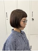 丸みミニボブ×顔周りレイヤー