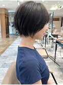 みねふんわりショートボブで垢抜け！30代40代50代新宿丸顔面長
