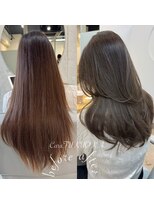 カラ フクオカ(Cara FUKUOKA)&nbsp;オリーブベージュ《★髪質改善うる艶水素カラー＋カット★》