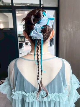 アルバム 銀座(ALBUM GINZA) ロング韓国ヘアおくれ毛前髪カット_ba571812