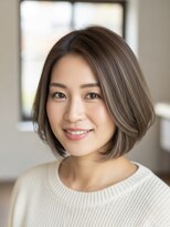 レヴィア(REVIA)&nbsp;白髪ぼかしハイライトブリーチミルクティーベージュ