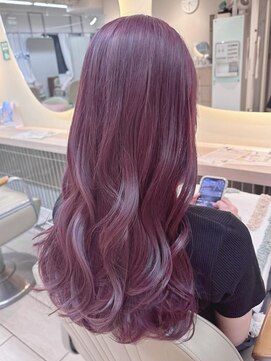 テトラ バイ ネオリーブ 横浜西口店(tetra by neolive) 濃いめラベンダーピンクカラー＊*【横浜/横浜駅】