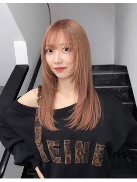 ヘーゼル 博多(HAZEL.) ピンクベージュ/レイヤーカット