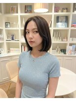 ハーツオオサカ(HE:ARTS OSAKA)&nbsp;ボブカットフェイスレイヤーブラウンカラー＠梅田