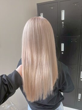 ペレ 原宿(PELE) ダークパープルナチュラルショート夏のヘアアレンジ原宿
