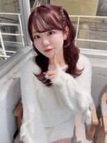 カシュカシュ 表参道(cache cache)&nbsp;ブリーチなしダブルカラー　ピンクブラウン　髪質改善