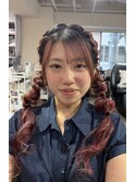 編み込みツイン
