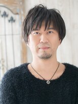 モッズヘア メン 仙台愛子駅前店(mod's hair men) フルバング暗髪ダークアッシュ刈り上げないナチュラルショートc