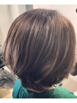 リコモ(Likkle More) グラボブ グレーアッシュ 担当小林 【十条 美容室 リコモ】