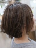ガーリーボブ× ブルーグレージュ