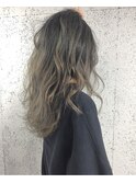 バレイヤージュ×アッシュベージュ