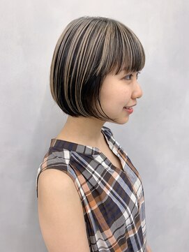 エイト ヘアサロン 渋谷本店(EIGHT) コントラストカラー×ボブ　　r43