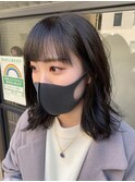 パツっと前髪とサイドバング
