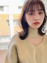 エレノア トーキョー 恵比寿(ELEANOAH TOKYO)&nbsp;くびれミディアムボブ　(カーキグレージュフェザーバング)