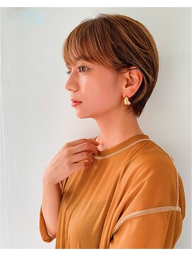 シェノン(hair make CHAINON) ワイドバング×ショートボブ