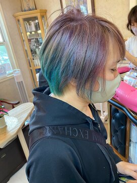 美容室 ティンカーベル レインボーカラー